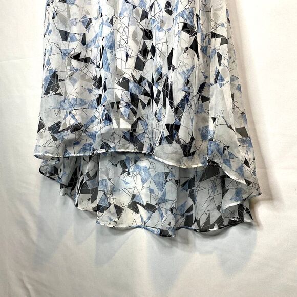 VINCE Camuto High Scoop Neck Keyhole Back Button Lined Top XS - Picture 7 of 10